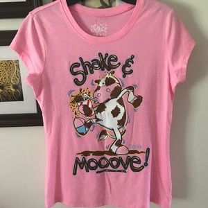 Justice Cow Milkshake Tee